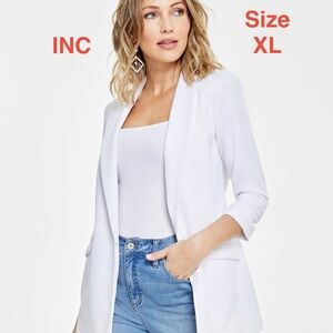 INC International Concepts Women's Crisp White Blazer